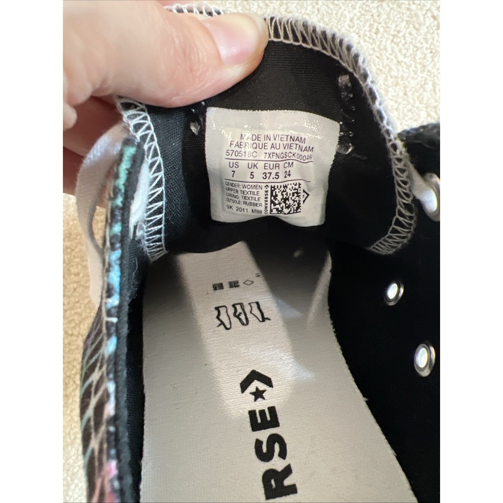 Converse Digital Daze Platform‎ Chuck Taylor All Star Low Top Sneakers Size 7 - Picture 8 of 8